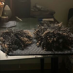 Curly Hair Extensions - Black and Brown